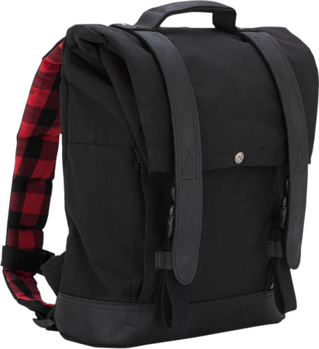Burly Black Roll Top Backpack (B15-1020B)