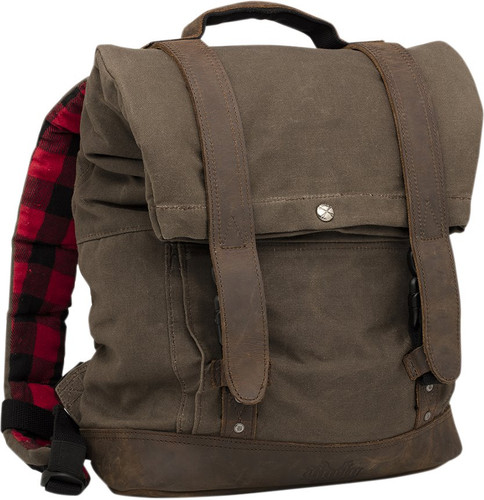 Burly Dark Oak Roll Top Backpack (B15-1020D)