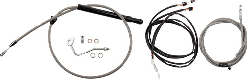Burly Complete Stainless Cables for 15" Ape Hanger Handlebars (B30-1317)