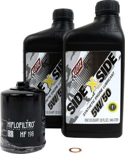 Klotz 5W-50 Side-by-Side Oil Change Kit (KU-108)