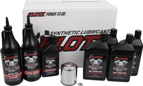 Klotz V-Twin Premium Oil Change Kit (KH-100)