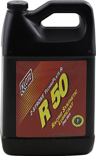 Klotz R-50 Racing TechniPlate Synthetic 2-Stroke Premix Oil | 1 Gallon (KL-105)