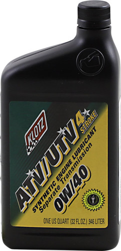 Klotz 0W-40 ATV/UTV Synthetic 4T Engine Oil 1 Quart (ATVUTV-040)