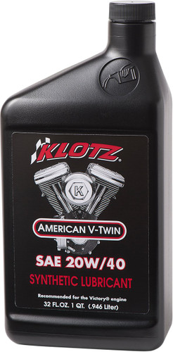 Klotz 20W-40 V-Twin Synthetic Engine Oil 1 Quart (KV-2040)