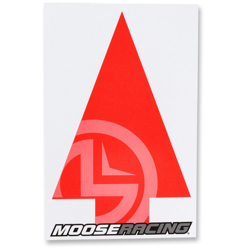 Moose 50pk Race Course Direction Tags Red Arrows on White (9901-0322)