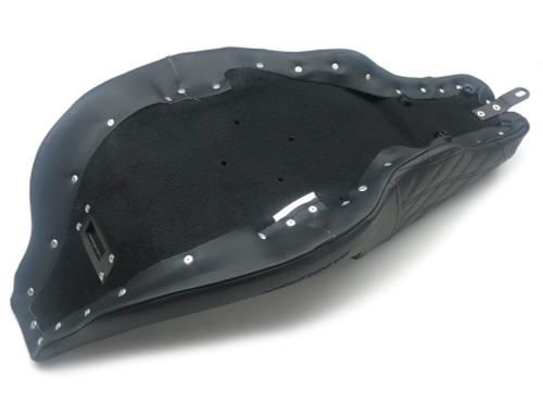 Saddlemen Step-Up Black Seat w/Smooth Front & Lattice Stitch Rear (808-07B-173)
