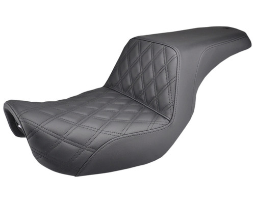 Saddlemen Step-Up Lattice Stitch Black Seat 2006-2017 Harley FXD (806-04-172)