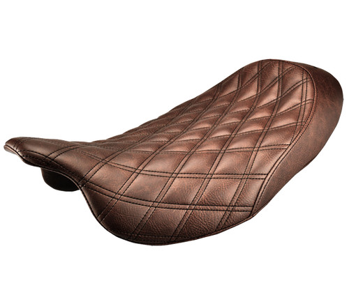 Saddlemen Renegade Lattice Stitch Brown Solo Seat (808-07B-002BLS)