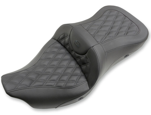Saddlemen Heated Extended Reach Roadsofa Lattice Stitch Seat (808-07B-184HCT)