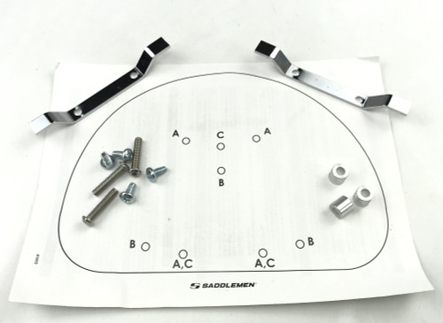 Saddlemen Contoured Sissy Bar Pad 8" x 10" (0513)