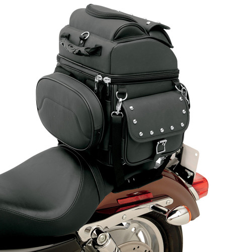 Saddlemen BR1800EX/S Combination Backrest/Sissy Bar Bag w/Studs (3515-0119)