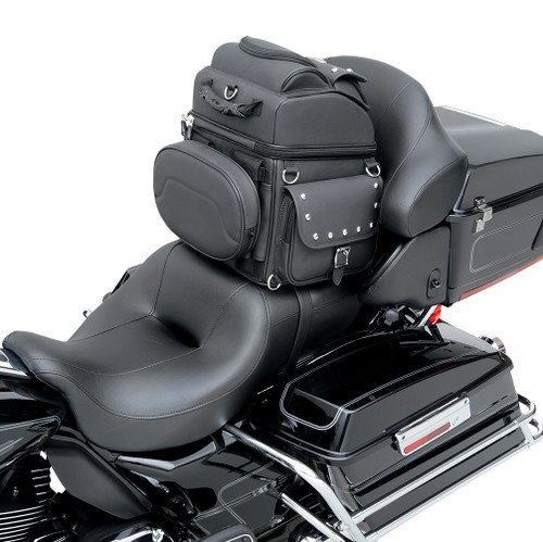 Saddlemen BR1800EX/S Combination Backrest/Sissy Bar Bag w/Studs (3515-0119)