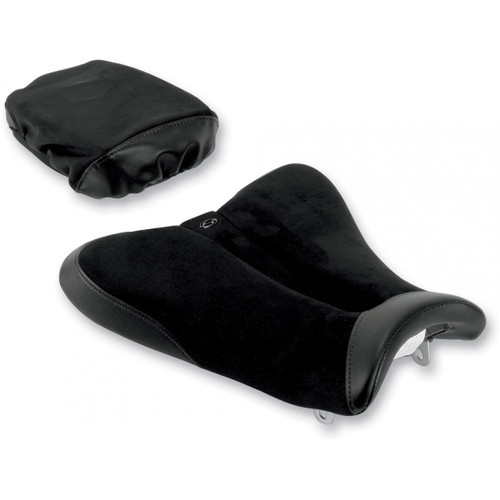 Saddlemen Gel-Channel Sport Solo Black Seat with Passenger Cover (0810-0835)