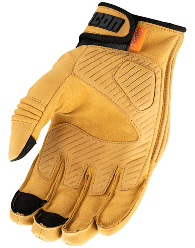 Icon Long Track CX Mens Leather Motorcycle Gloves