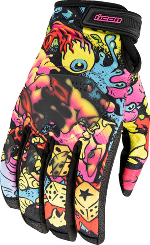 Icon Hooligan Scatterbrain Mens Textile Motorcycle Gloves