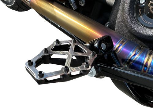 Kodlin NXL Footpegs Black w/Stainless Steel Cover (K73255)