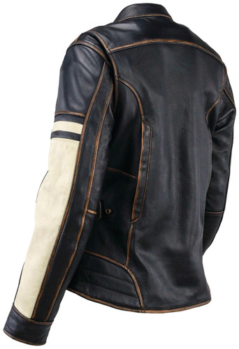 Kuryakyn Dame Womens Vintage Leather Motorcycle Jacket
