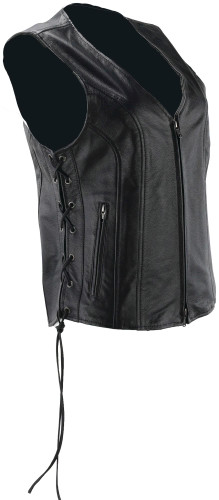 Kuryakyn Sapphire Womens Leather Motorcycle Vest