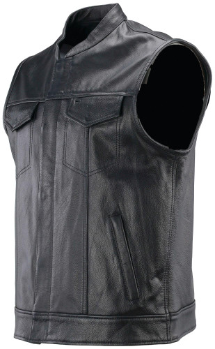 Kuryakyn Vandal Club Mens Leather Motorcycle Vest
