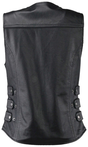 Kuryakyn Plains Womens Leather Motorcycle Vest