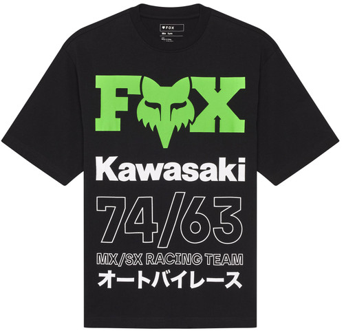 Fox Racing Kawasaki Oversized Mens Short Sleeve T-Shirt