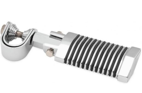 BikeMaster Engine Guard/Frame Rail Clamp Footpegs U-Clamp Chrome (171212)