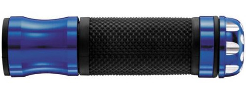 BikeMaster Revolver 7/8" Bar End Blue Handlebar Grips (101863)