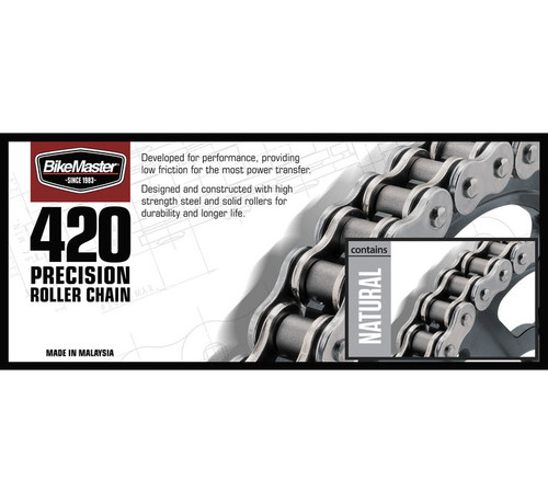 BikeMaster 420 Precision Roller Chain Natural 80 Links (197506)