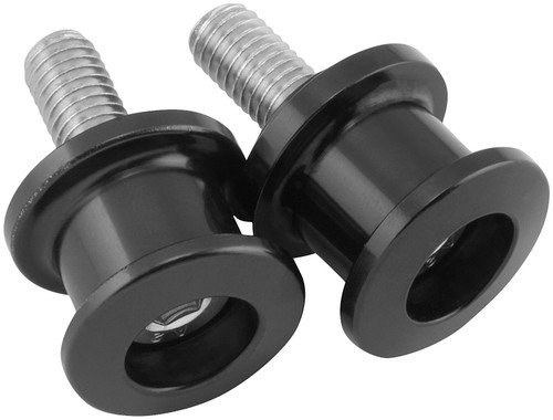 BikeMaster Black Aluminum Race Swingarm Spools 8mm x 1.25 pitch (151630)
