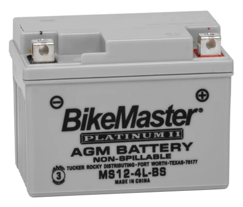 BikeMaster AGM Platinum II Battery 40 CCA 114L X 69W X 86H (780731)