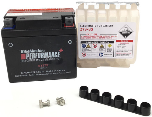BikeMaster High Performance Battery BTZ7S 75 CCA 114L x 71W x 106H mm (781380)