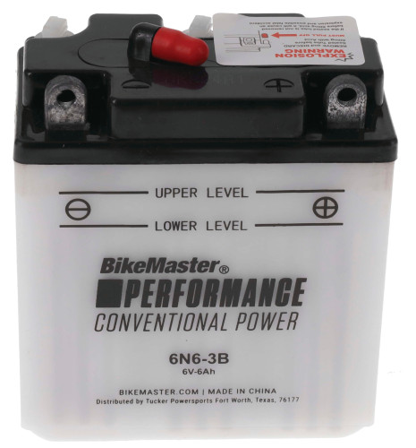 BikeMaster Standard Acid Battery 6 Volt 48 Cranking Amps (781025)