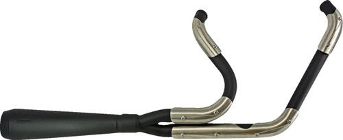 Trask Assault 2-into-1 Black Ceramic Exhaust System (TM-5053BK)