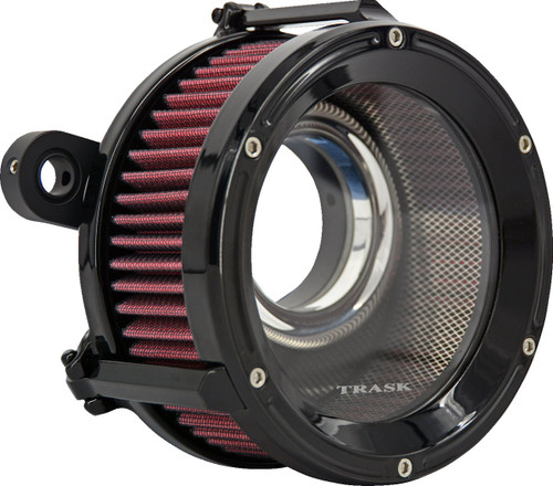 Trask Assault Charge High-Flow Gloss Black Air Cleaner Kit (TM-1021GBK)