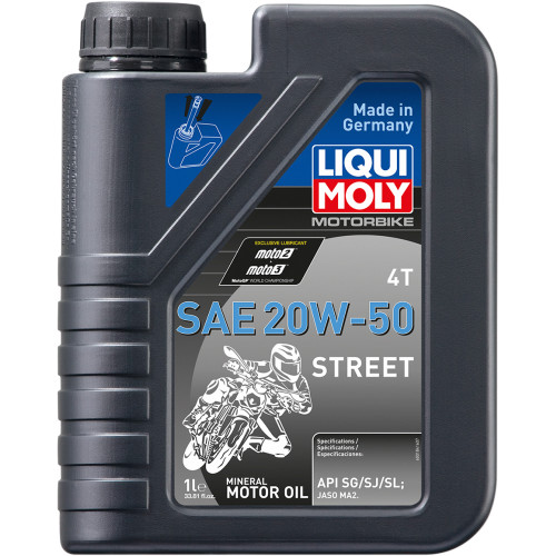 Liqui Moly 20W-50 Street 4T Oil 1 Liter (20062)