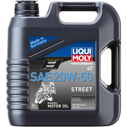 Liqui Moly 20W-50 Street 4T Oil 4 Liters (20064)