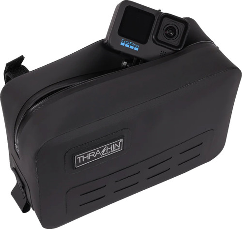 Thrashin Supply Black Waterproof Handlebar Bag (THB-0021)