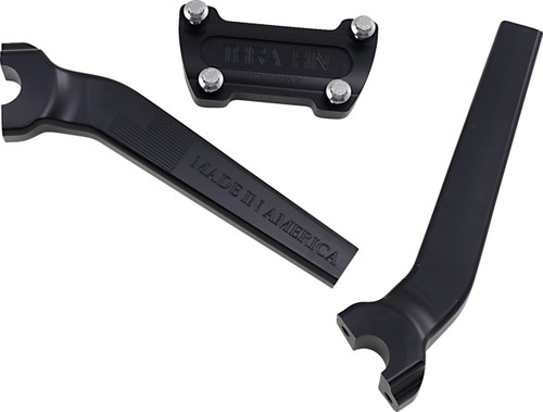 Thrashin Supply 9.5" Pull Back Black Handlebar Riser (TSC-9525-1)