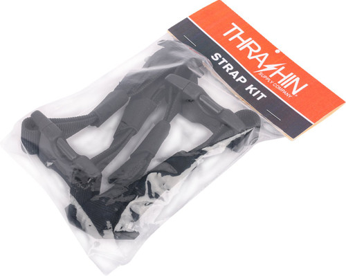 Thrashin Supply Molle Black Bag/Luggage Strap Kit (TSB-0015)
