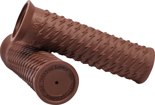 Thrashin Supply Bolt Brown Grips (TSC-2708-5)