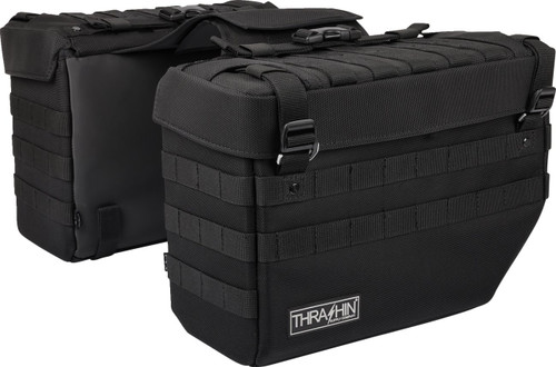 Thrashin Supply Expedition Black Saddlebags (TSB-0008)