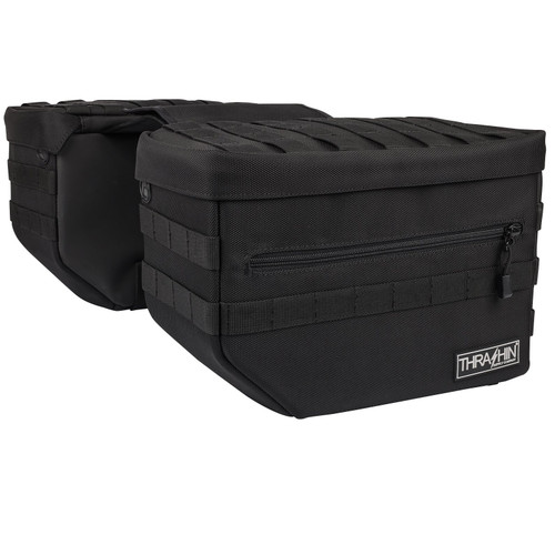 Thrashin Supply Escape Black Saddlebags (TSB-0007)