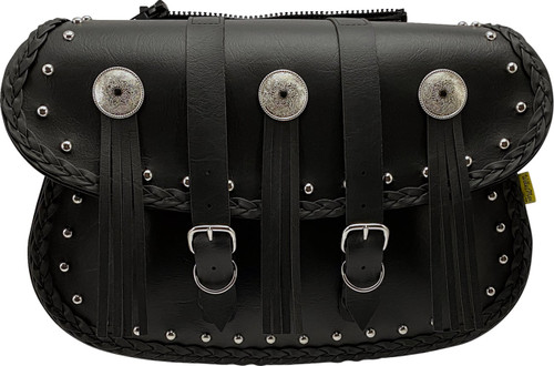 Wille & Max Warrior Series Straight Motorcycle Saddlebags (58320-00)