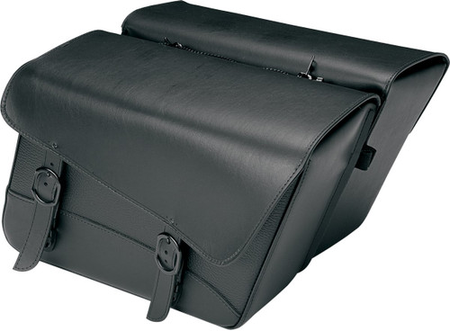 Wille & Max Black Jack Large Slant Motorcycle Saddlebags (59589-00)