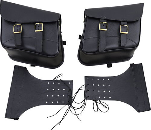 Wille & Max Brass Monkey Compact Slant Saddlebags (59588-08)