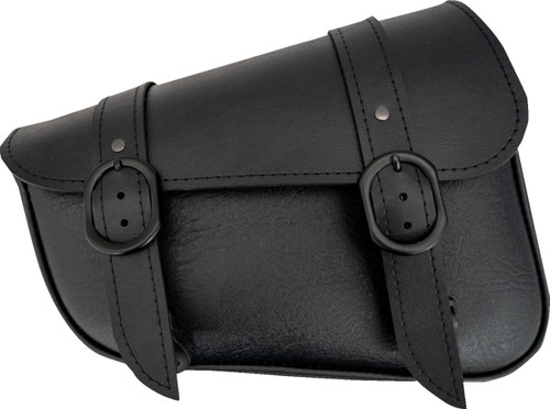 Wille & Max Black Jack Left Side 4.0L Swingarm Bag w/Black Buckle (59919-00)