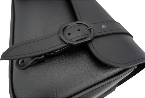 Wille & Max Black Jack Left Side 4.0L Swingarm Bag w/Black Buckle (59919-00)