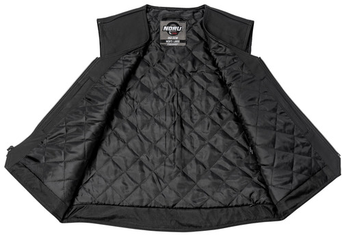 Noru IKA CCW Mens Leather Motorcycle Riding Vest