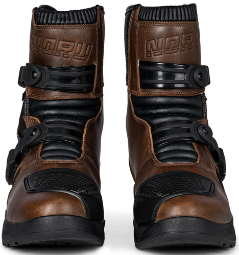 Noru Hakken Mens Leather Motorcycle Boots