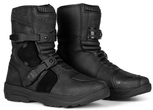 Noru Hakken Mens Leather Motorcycle Boots